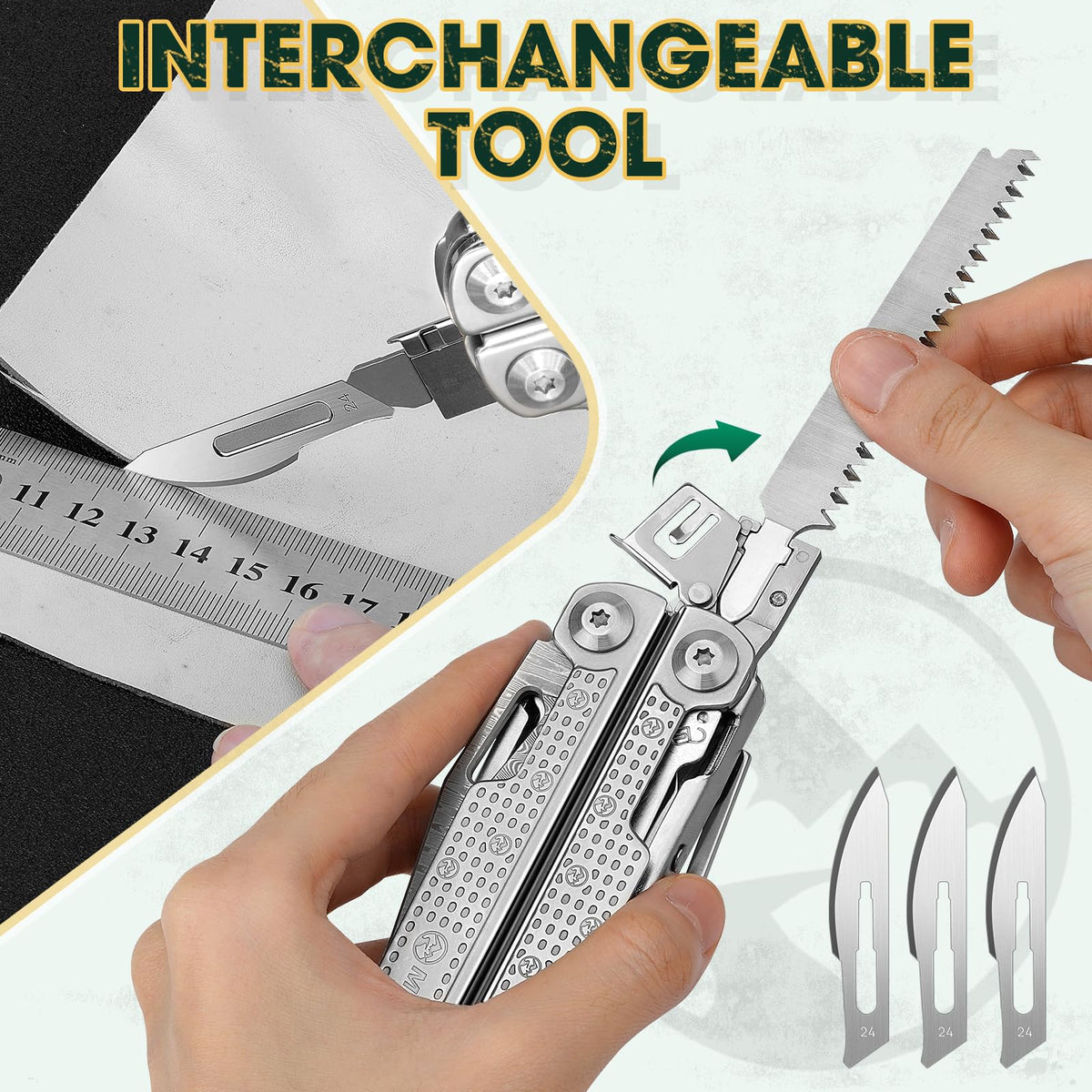 Multper wood/metal file with replaceable tools for durable maintenance