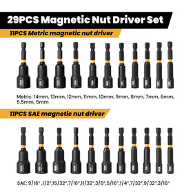 MulWark 11 SAE magnetic nut drivers provide versatile options for bolts.