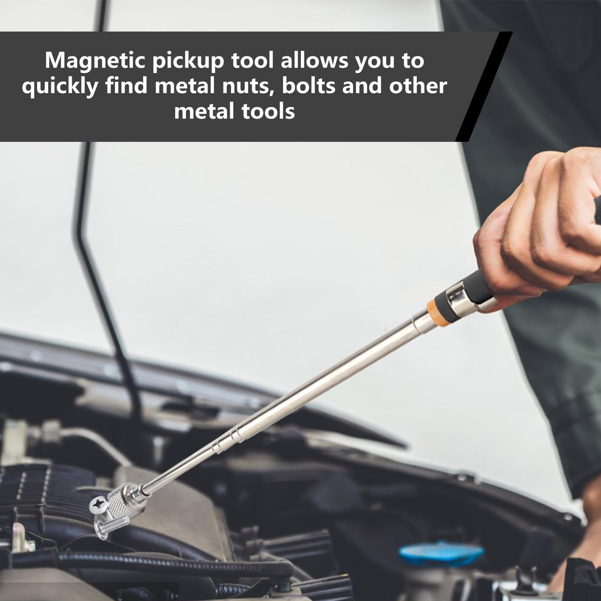 Mulwark 390° swivel tip improves multi-direction retrieval.