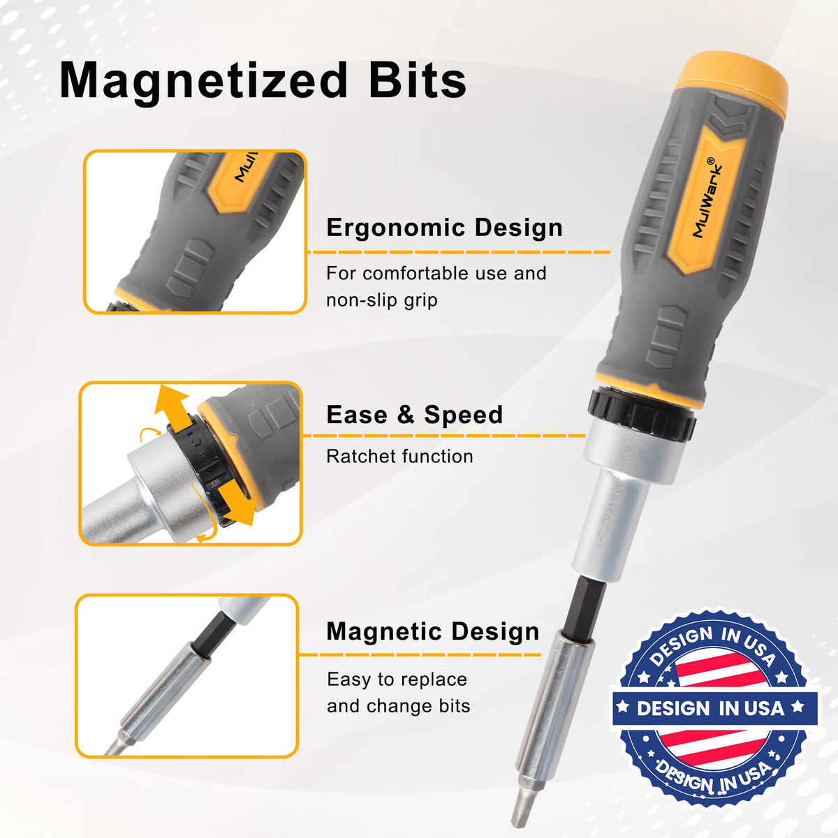 MULWARK 37 standard bits for quick screwdriving tasks