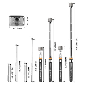 Mulwark 10lb extendable magnet reaching screws in tight spaces.