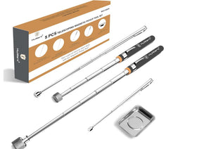 Mulwark 15lb telescoping magnet in use to retrieve heavy bolts.