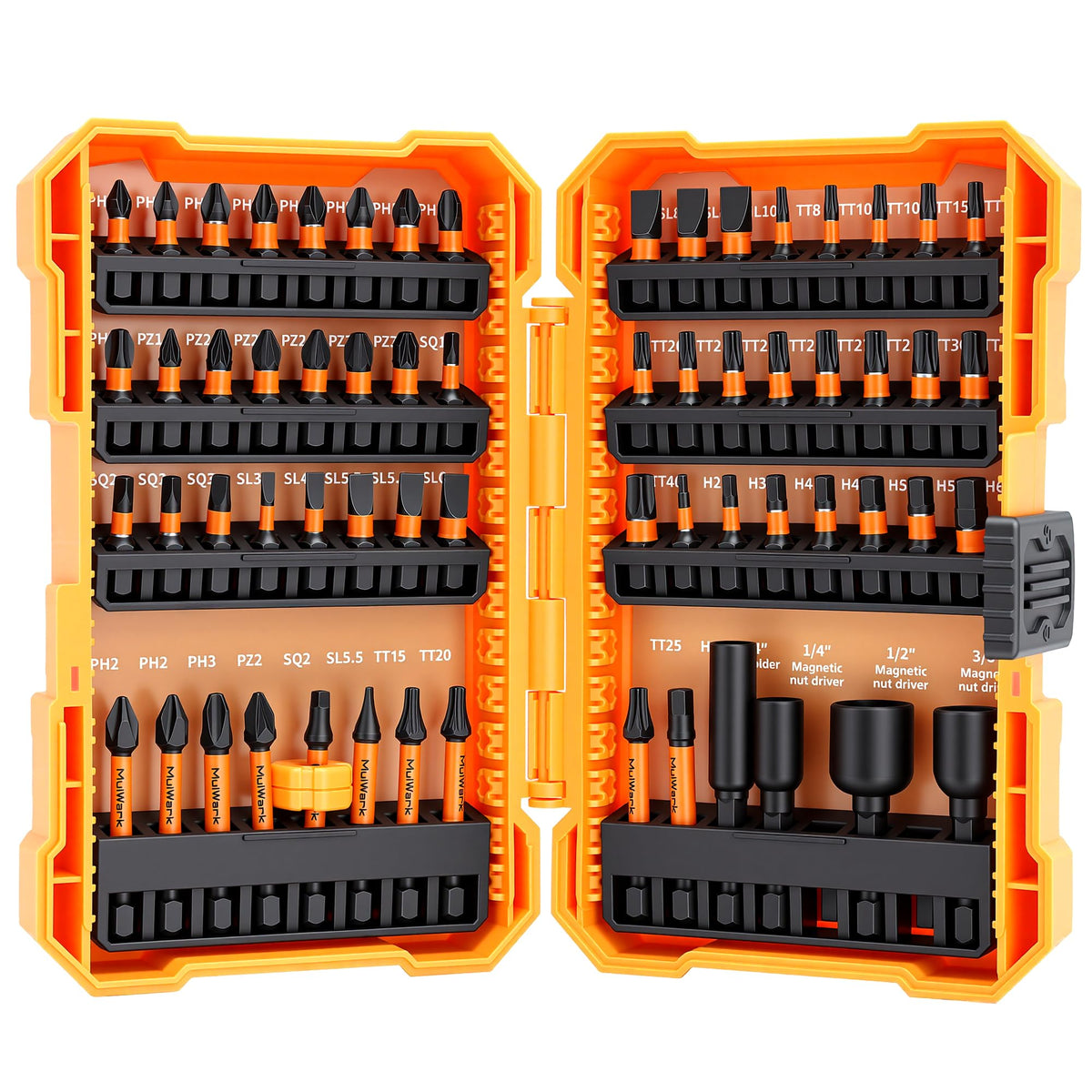MulWark 63-piece set in rugged case for quick access