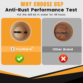 MulWark black manganese phosphate finish offers durable, corrosion-resistant performance.