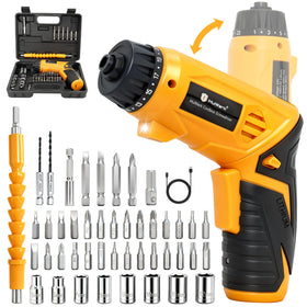 MulWark electric screwdriver set 4V cordless for versatile home projects.