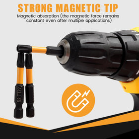 MulWark magnetic 3-inch bit holder stabilizing fastener changes.