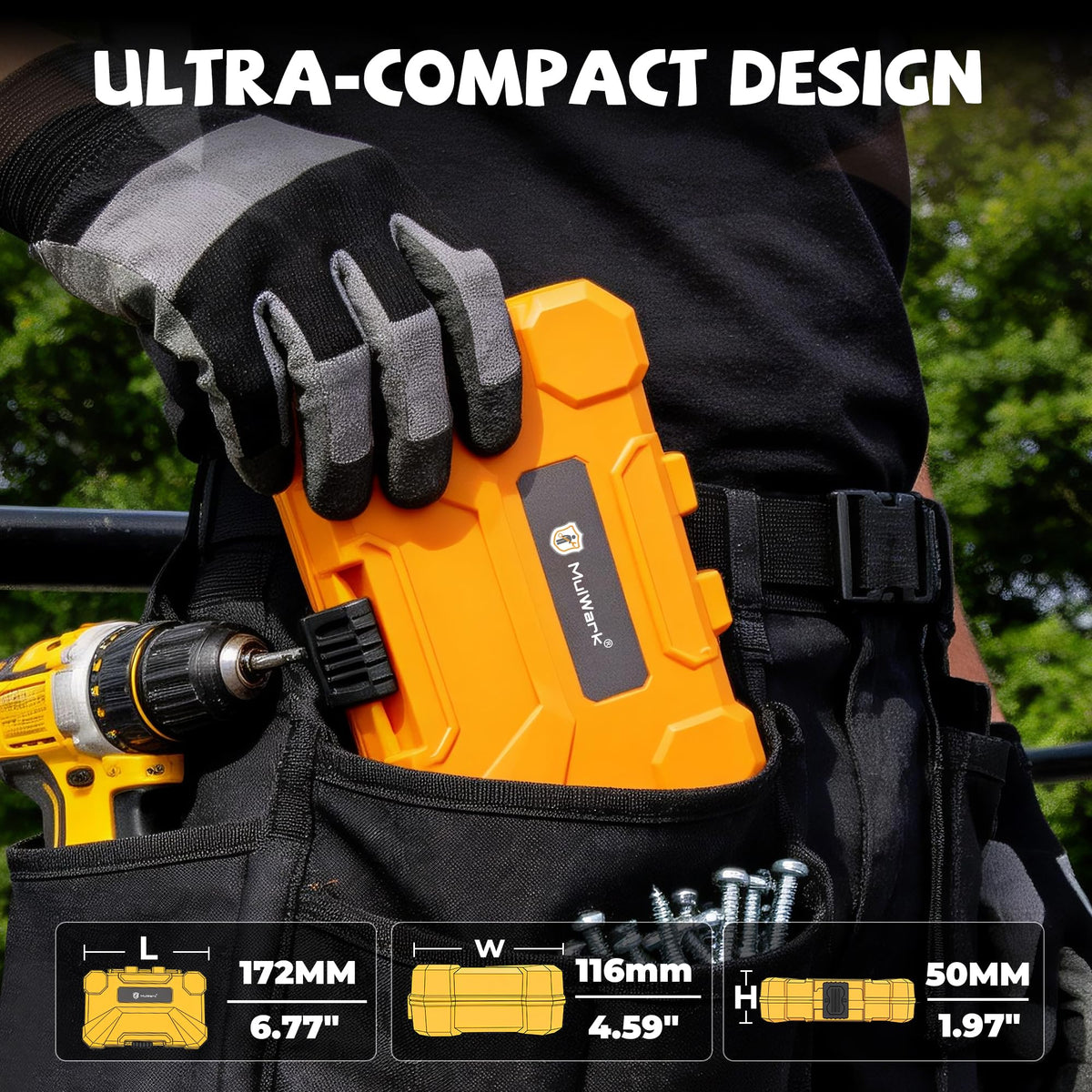 MulWark 1-inch and 2-inch bits cover standard and extended tasks
