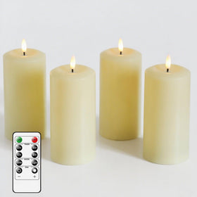 MUMCHASI flameless candles with remote control create safe, easy ambiance indoors.