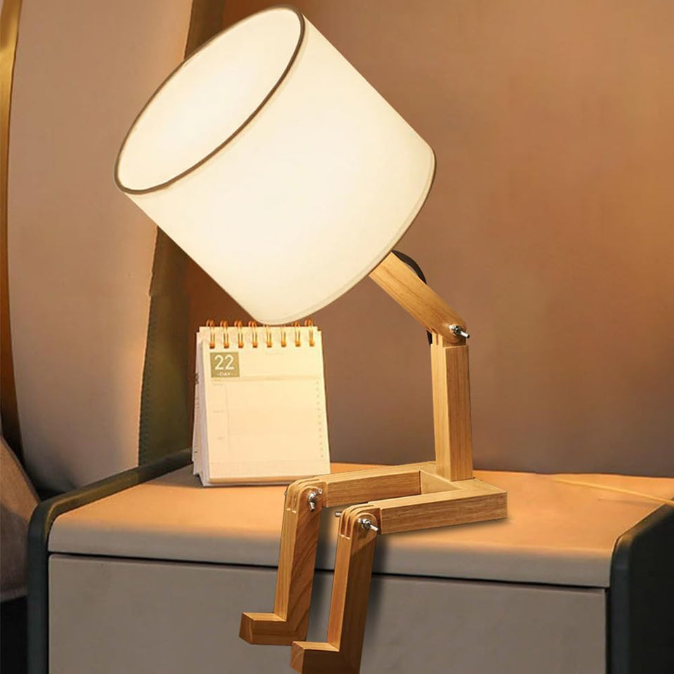 MUMENG Cute Desk Lamp with foldable robot design for playful home décor