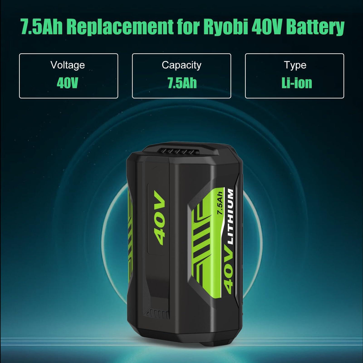Munikind 40V battery in use powering Ryobi tools for extended sessions.