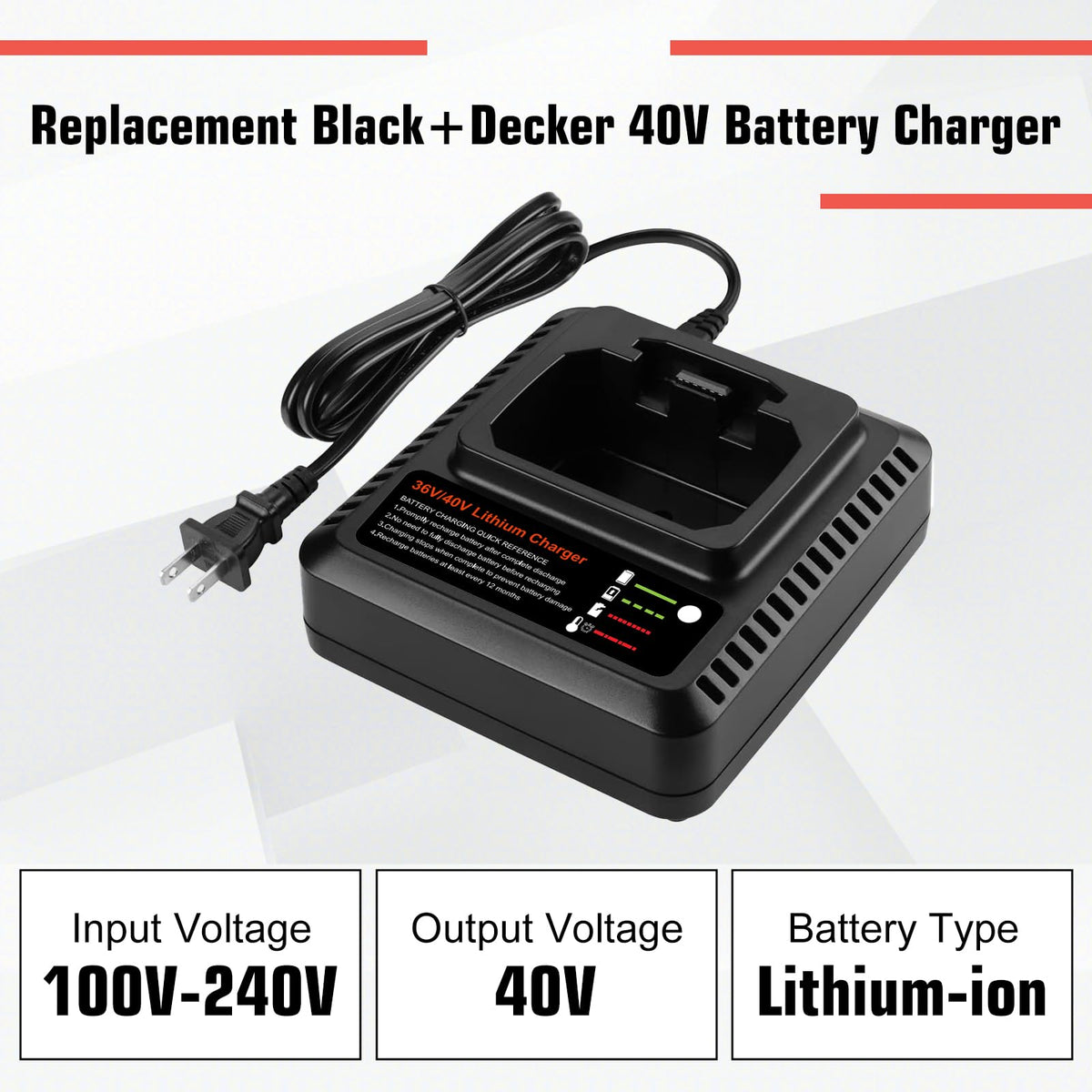 Munikind 40V battery LBXR36 compatibility for cordless yard tools