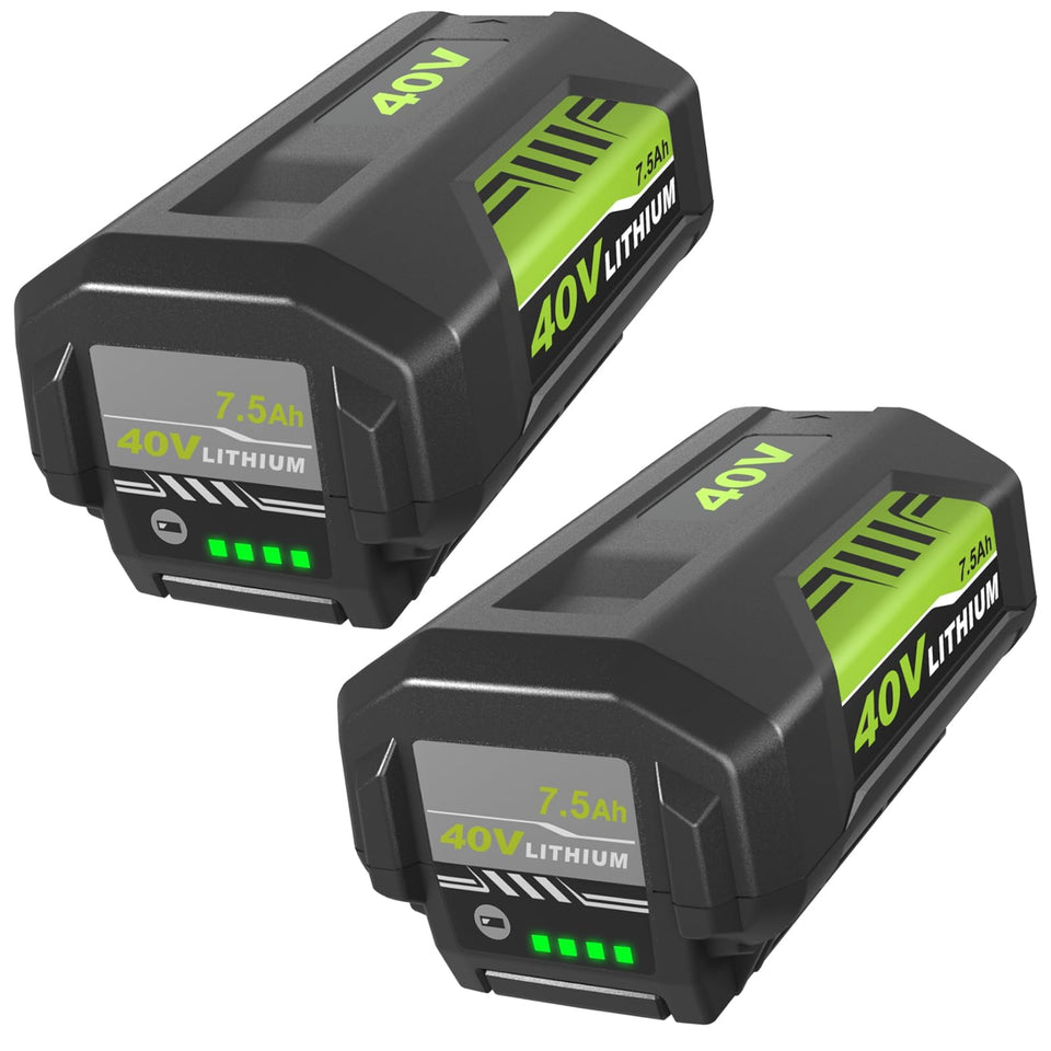 Munikind 40V battery with LED indicators showing remaining power.