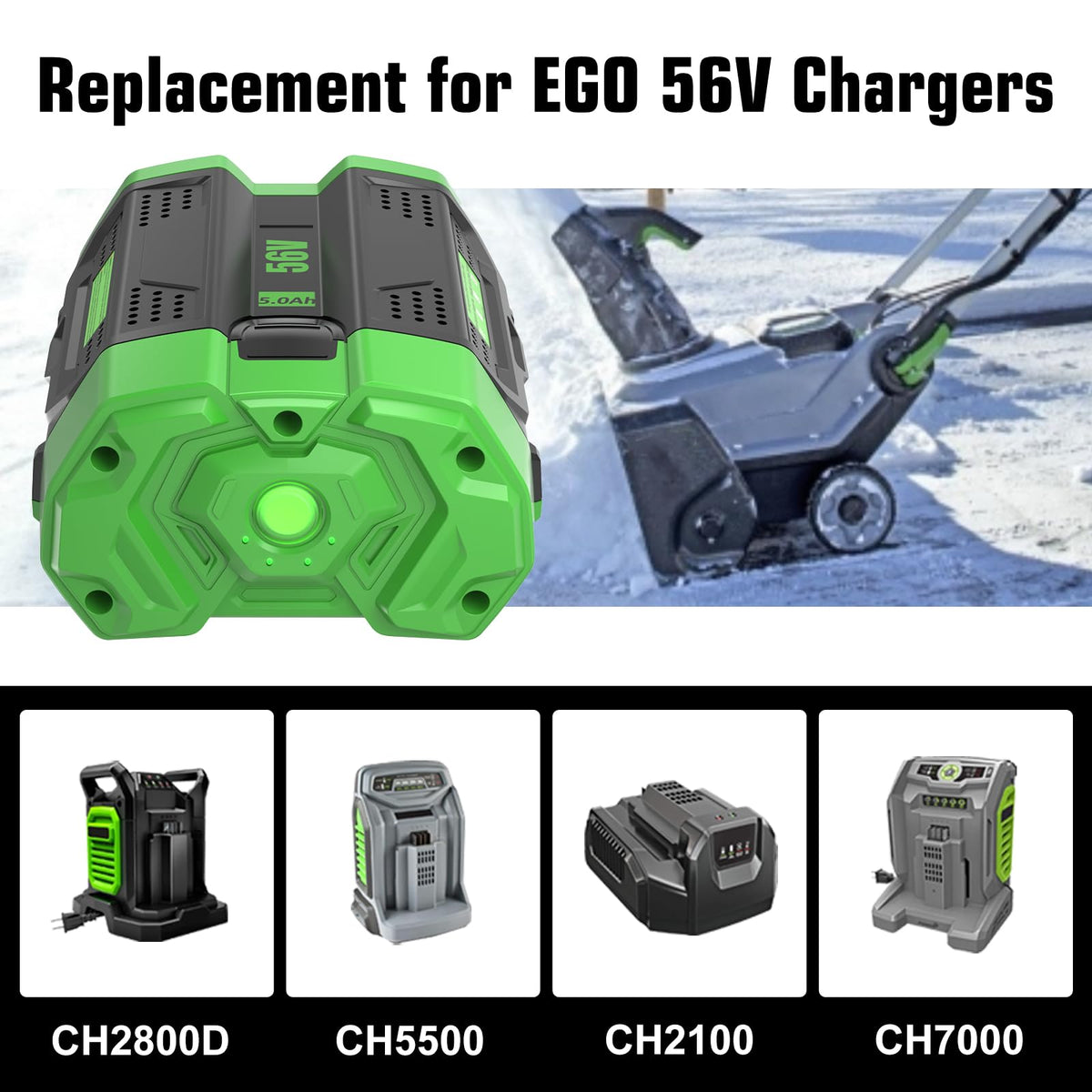 Munikind 56V lithium battery close-up highlighting durable construction.