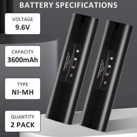 Munikind battery on charger showing Makita 9.6V compatibility.