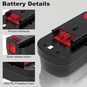 Munikind HPB18 battery pack top pins with temperature sensor for safe charging