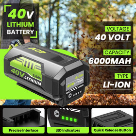 Munikind Ryobi 40V charger OP401 compatible for smooth recharging