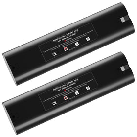 Munikind two-pack 3600mAh Ni-MH battery for Makita 9.6V, longer run time.