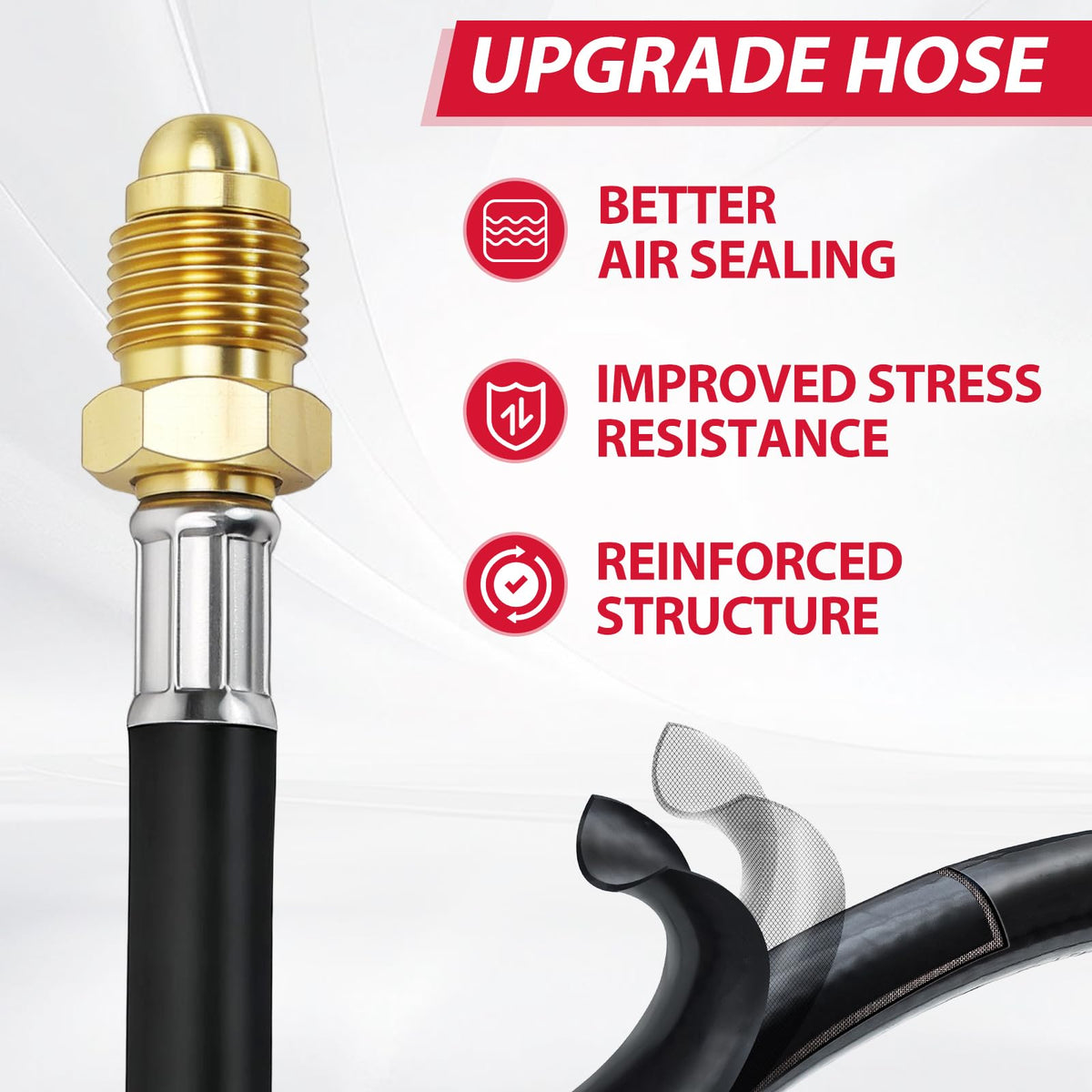 Muphop complete regulator kit includes hose, clamp, and mounting nut.