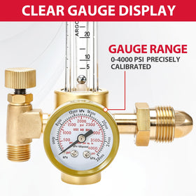 Muphop brass regulator body withstands harsh welding environments.