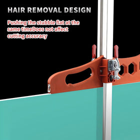 Muscovite drywall cutter anti-slip scales lock measurements for repeatable accuracy.