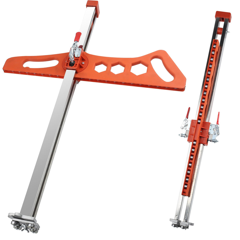 Muscovite drywall cutter folded for compact storage on the jobsite.