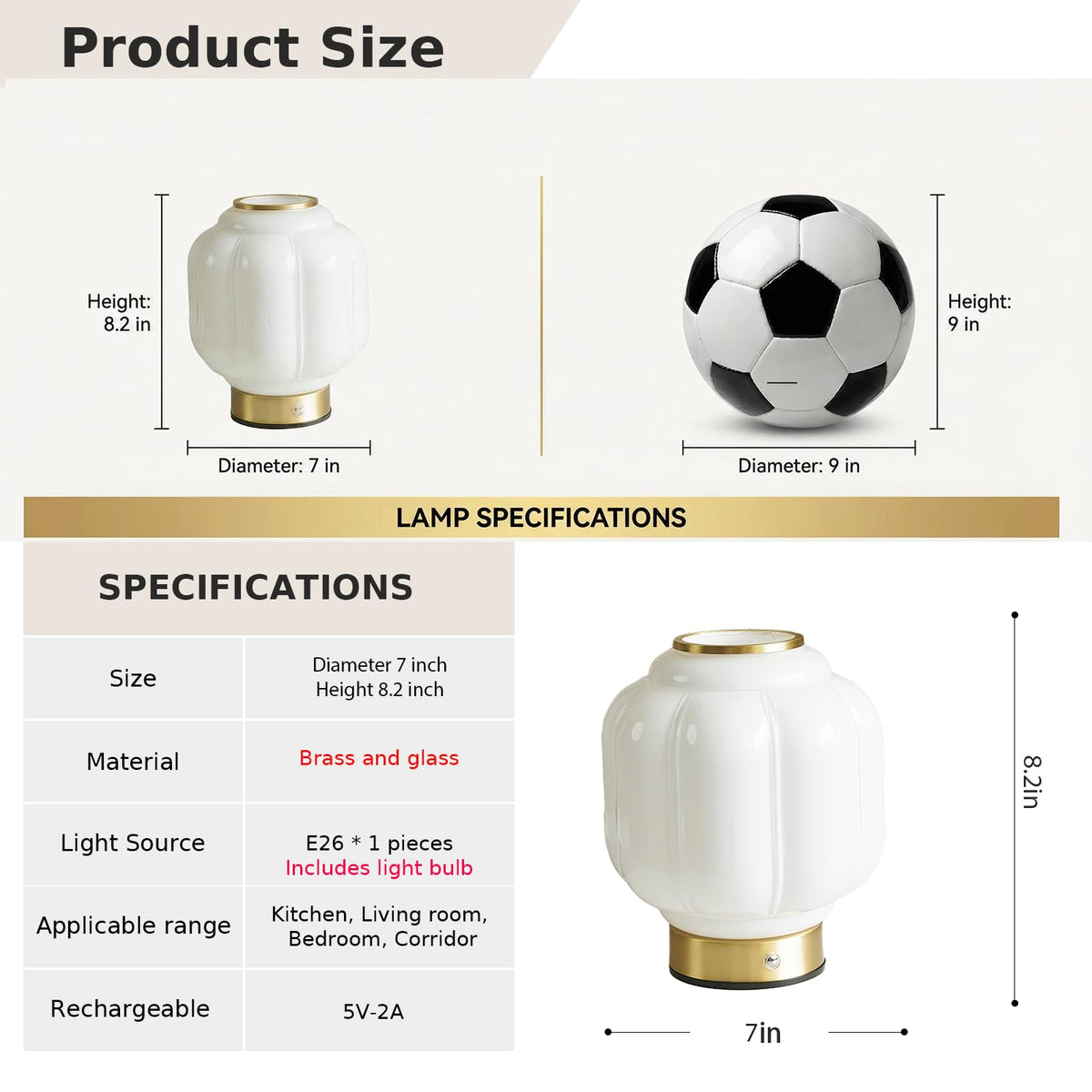 MUSEDS portable desk lamp suitable for small spaces and corners.
