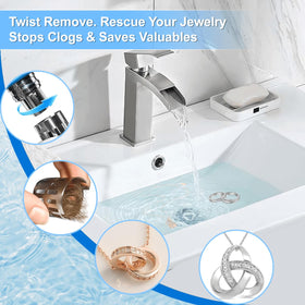 Mushu universal pop-up drain stopper fits most sinks