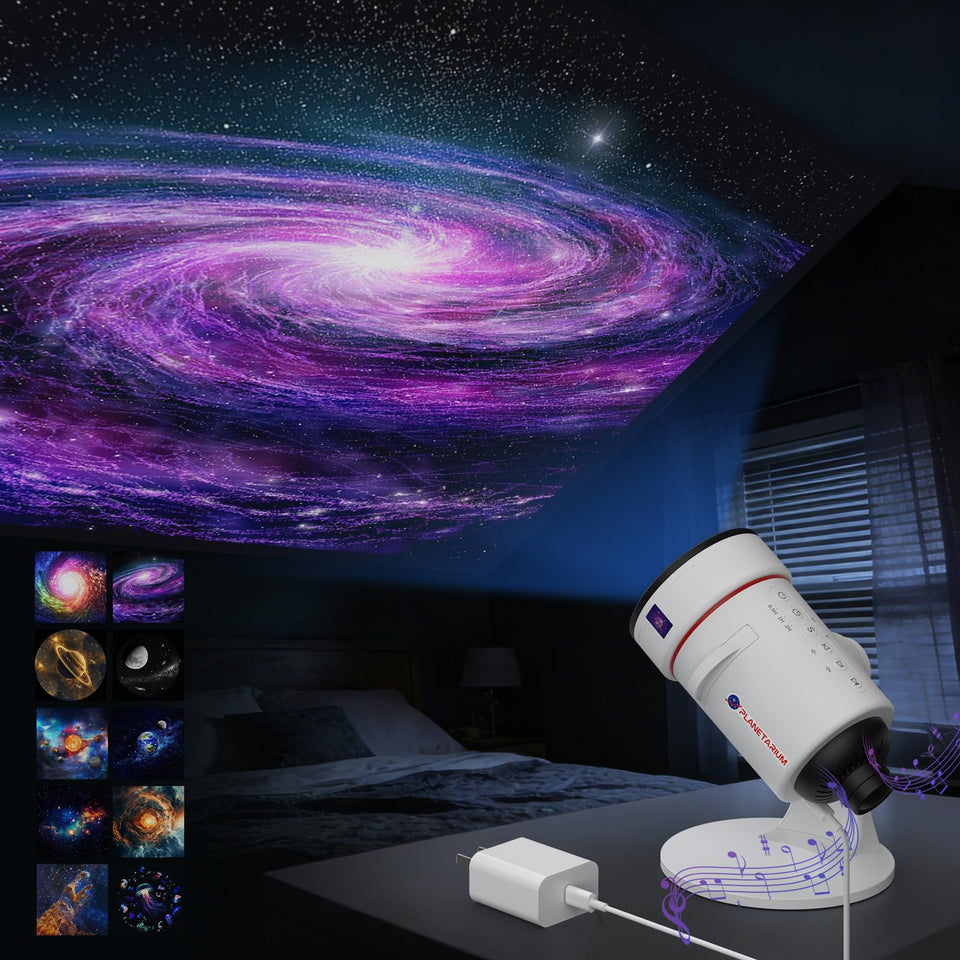 Musqua Galaxy Projector ceiling projection for relaxing starry ambiance