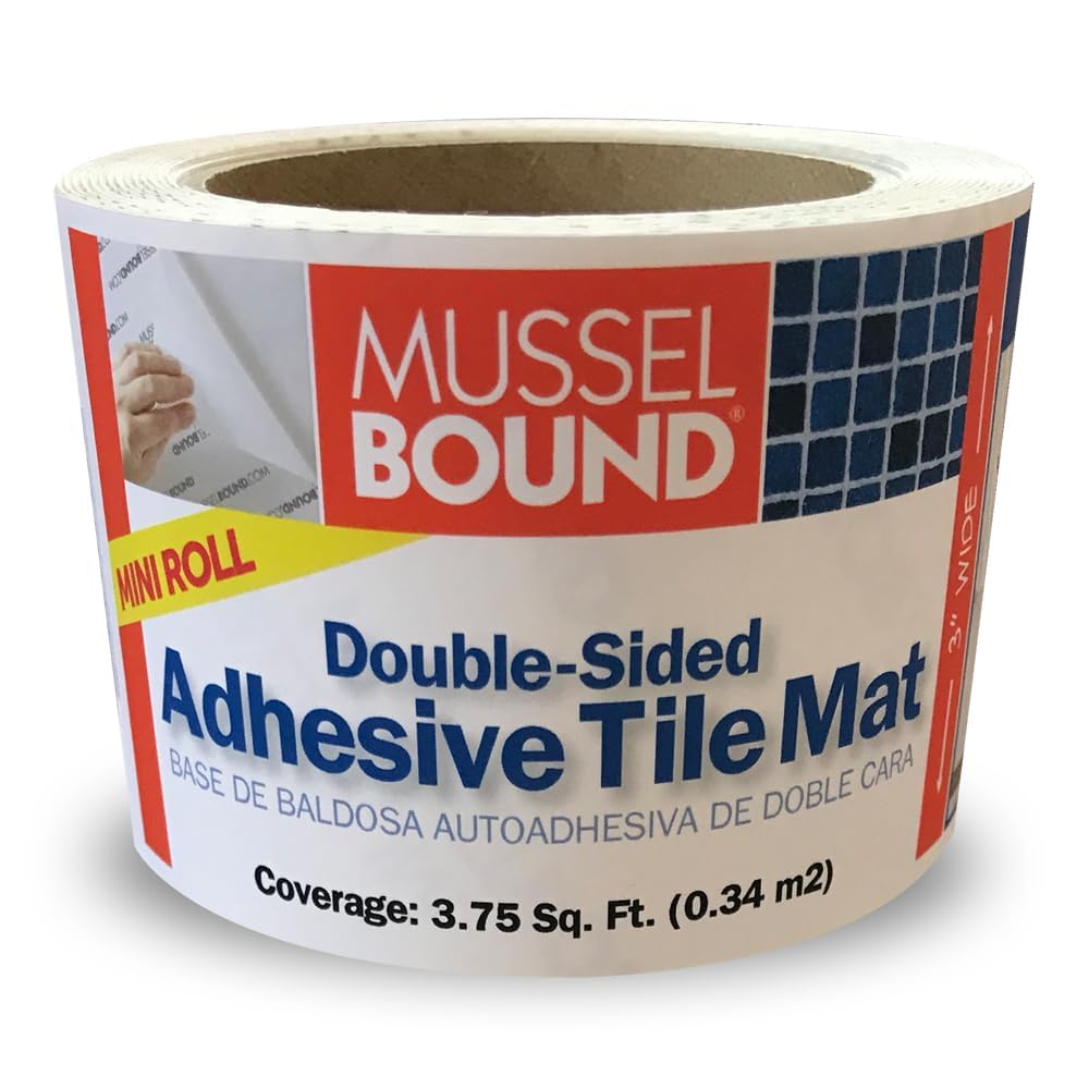 MusselBound Mini Roll in its package for small-space tile projects