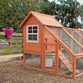 Musselton installation on shed exterior demonstrates simple flush-mount mounting.