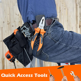 MUTUACTOR anti-slip magnetic belt clip keeps hammers accessible on a belt