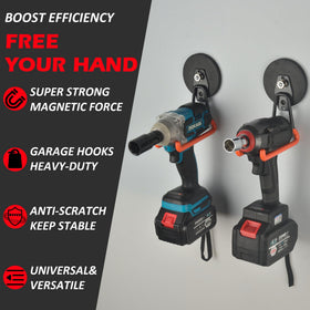 Mutuactor anti-slip rubber coating prevents slipping when hanging items.