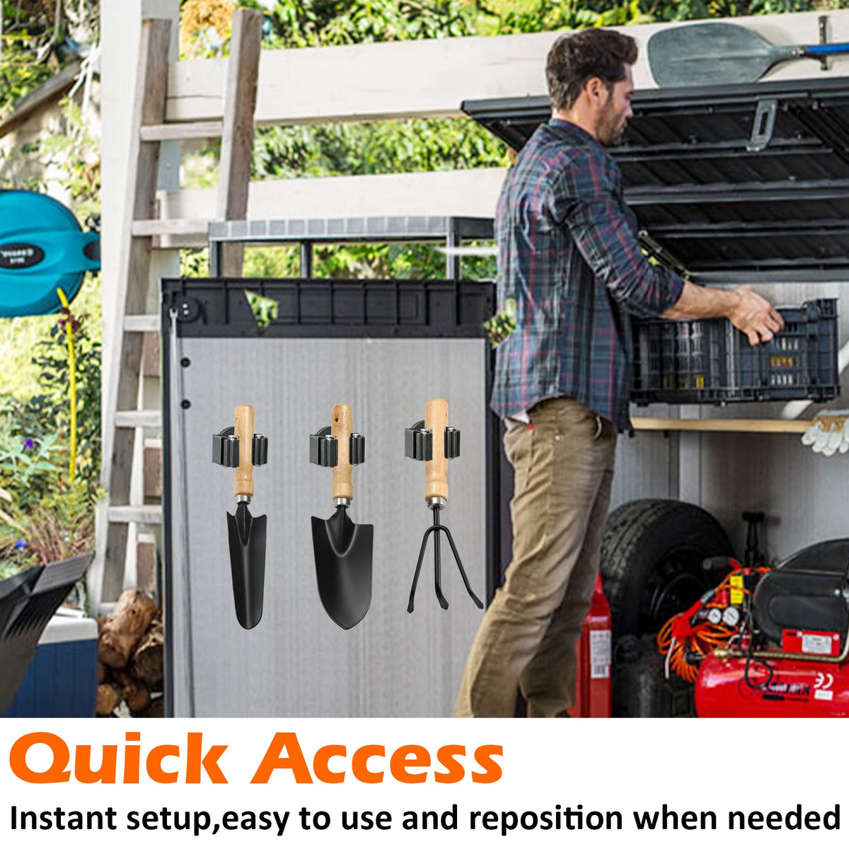 MUTUACTOR heavy-duty 12lbs magnetic tool holder for workshop, garage, or laundry.