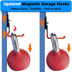 Mutuactor heavy-duty magnet provides strong hold on metal surfaces.