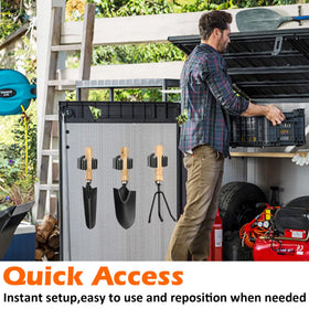 MUTUACTOR storage solution for kitchen, garage, laundry, RV, and van.