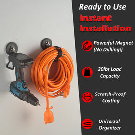 MUTUACTOR strong magnetic hook keeping tools neatly stored and accessible