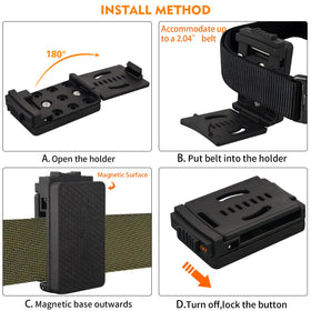 MUTUACTOR belt clip keeps tools organized on site