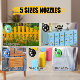 Muylux sprayer ideal for cabinets, walls, fences, and outdoor furniture