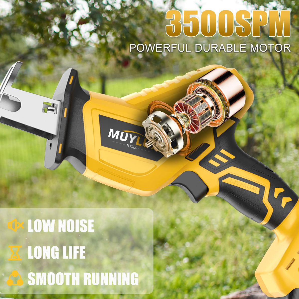 Muylux saw cutting metal for durable renovations