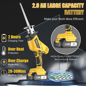 Muylux saw kit including two batteries for extended use