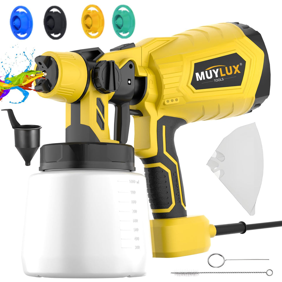 Muylux paint sprayer with 800W motor for smooth coverage on projects