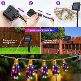 MUYUN IP65 waterproof solar lights ideal for fences and patios.