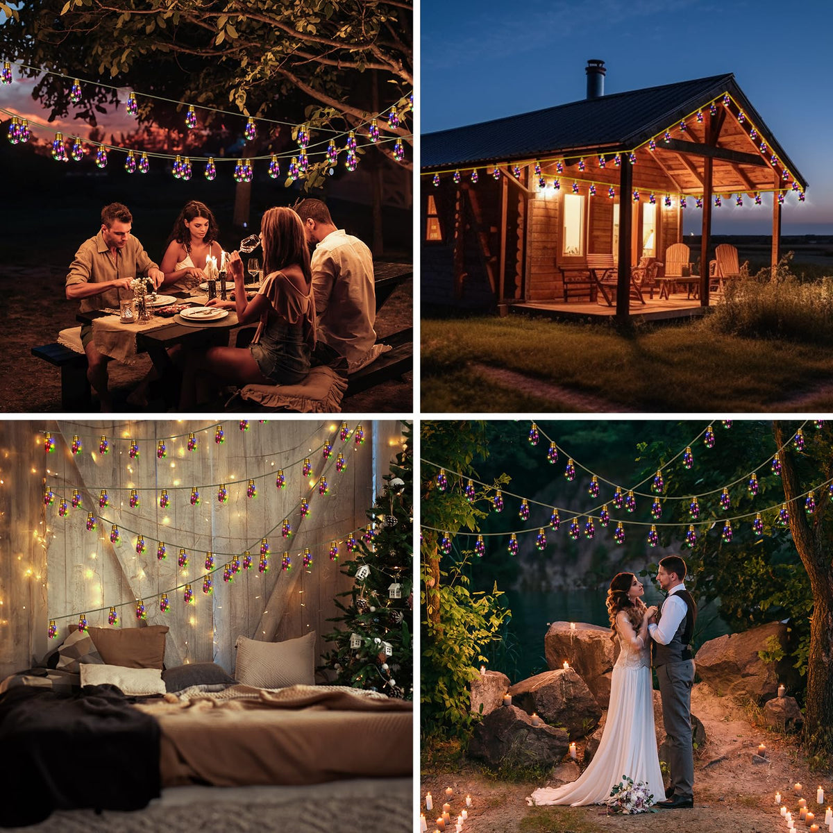 MUYUN solar-powered decoration that powers on at dusk for cozy settings.