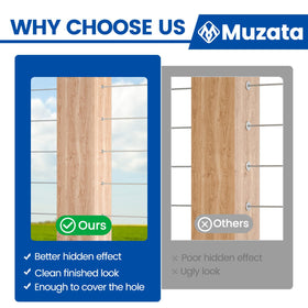 Muzata 1/8 inch wire rope passing through protective sleeve