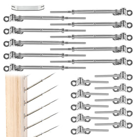 Muzata CK07 turnbuckle close-up shows adjustable reach for stair railings.
