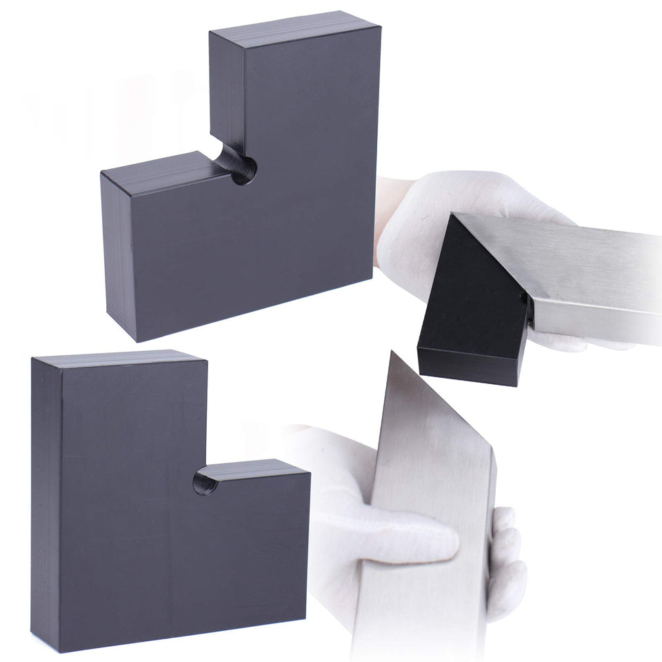Muzata HA02 corner connector hidden for seamless 90-degree handrail joints.