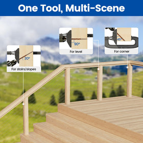 Muzata hardware hole sizes 11mm to 4.8mm for versatile rails.