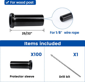Muzata protective sleeve installation simplifies threading through posts