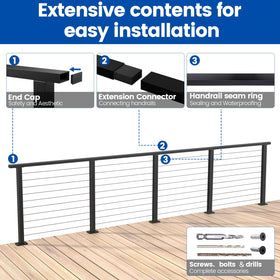 Muzata RWS1/RWS2 post kits pair with HT10 for versatile railing.