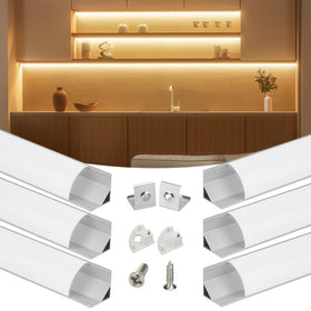 Muzata V1SW corner lighting with V shape channel offering a soft glow